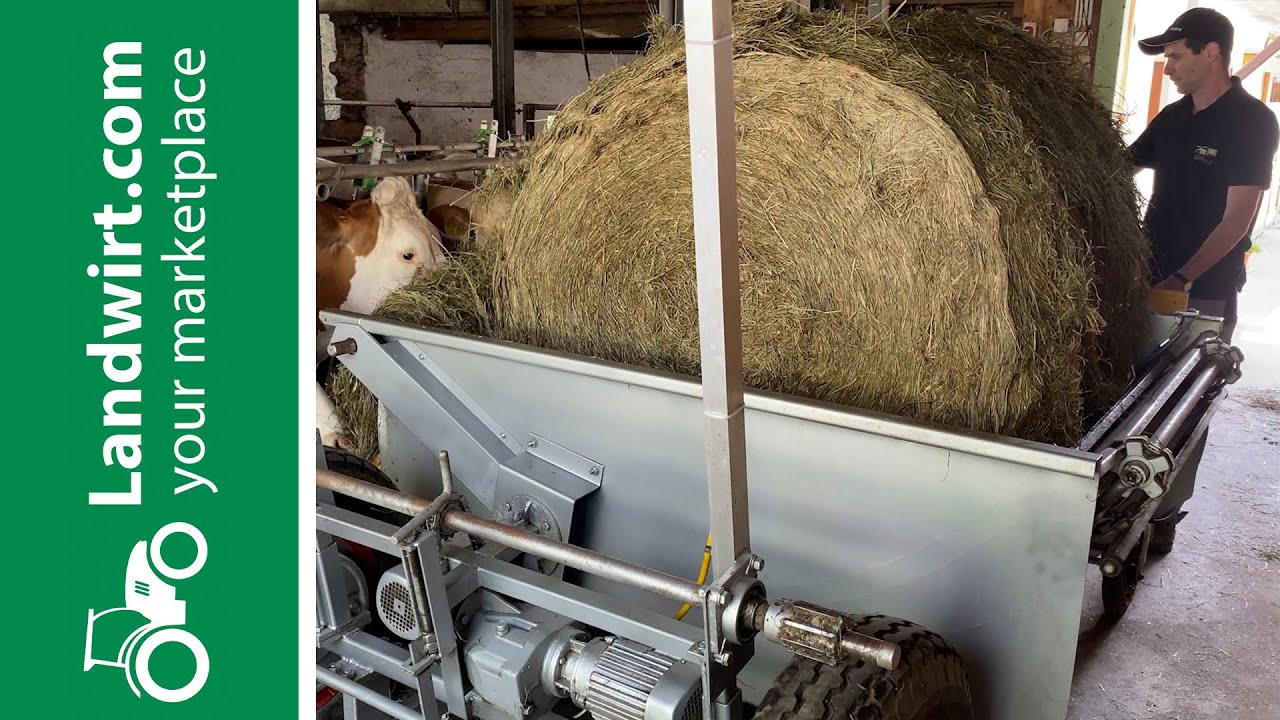 Rundballenabwickler selbst gebaut | landwirt.com