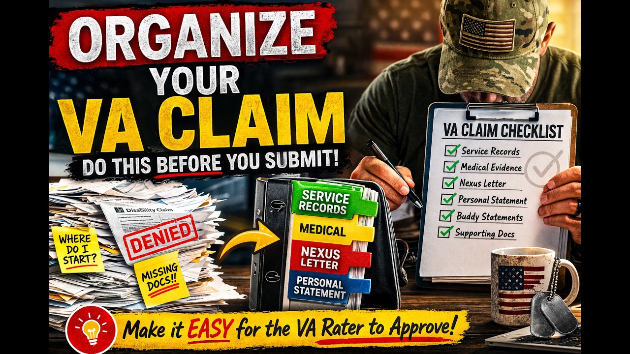 Episode 8: Stop Guessing Your VA Claim: The Research → Gather → Organize System That Wins Ratings