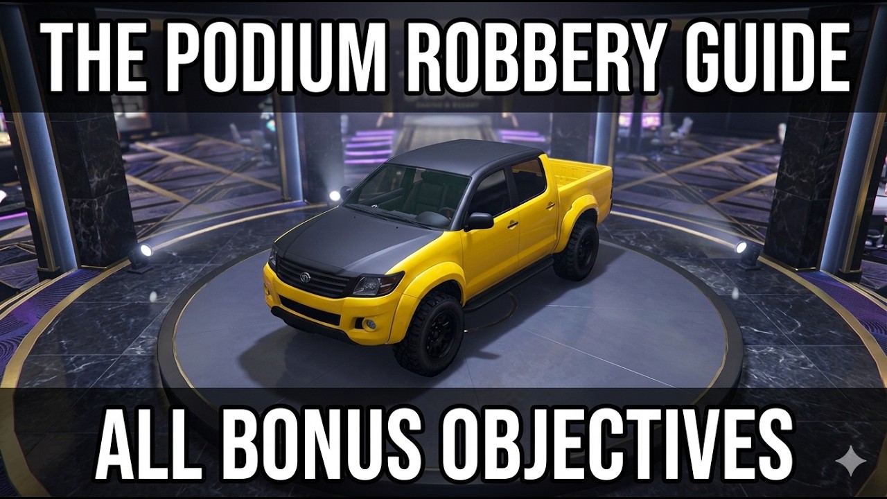 GTA Online:  The Podium Robbery - All Bonus Challenges Guide