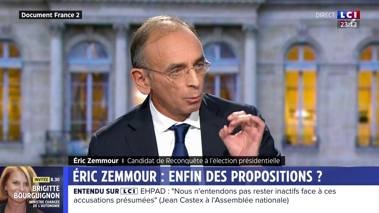 Zemmour : son programme