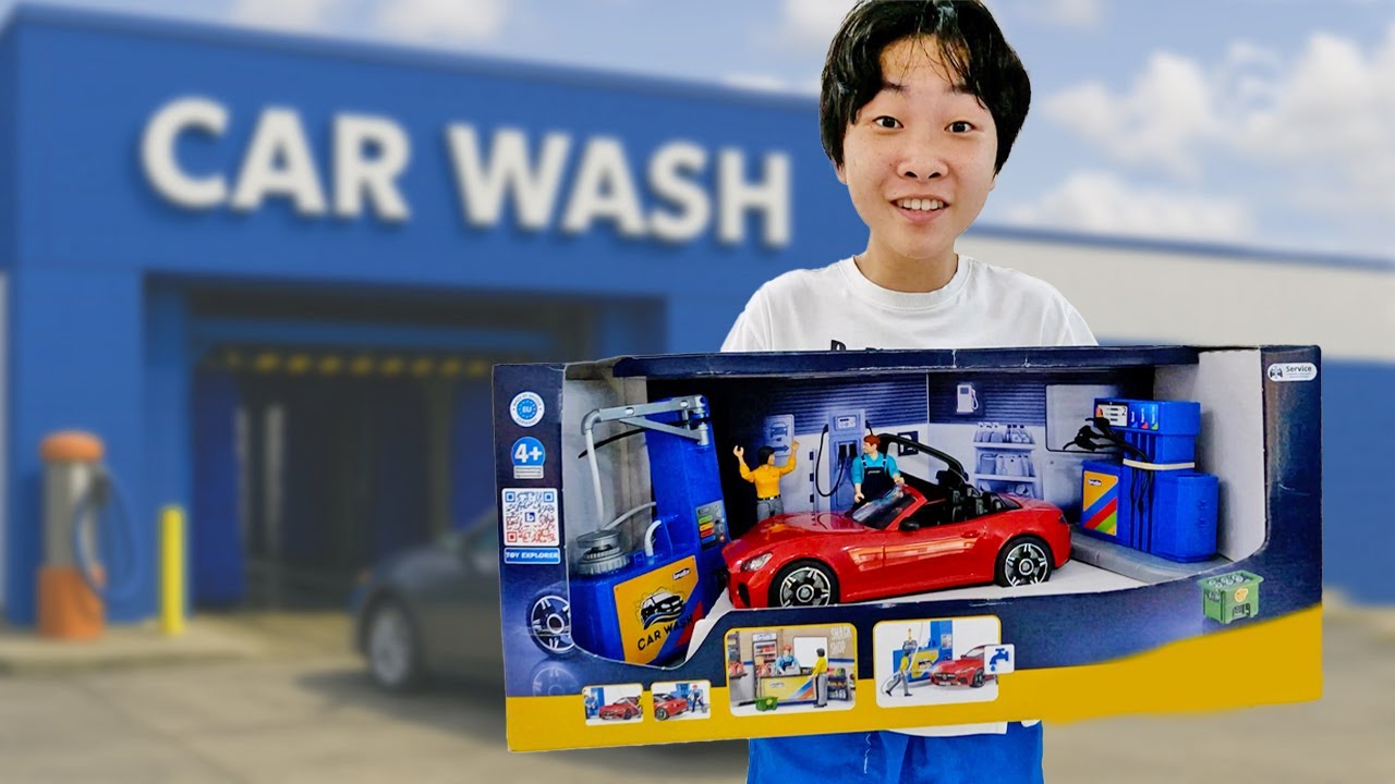 Yejun's Learn Car Wash with Toy Car Play for Kids Video