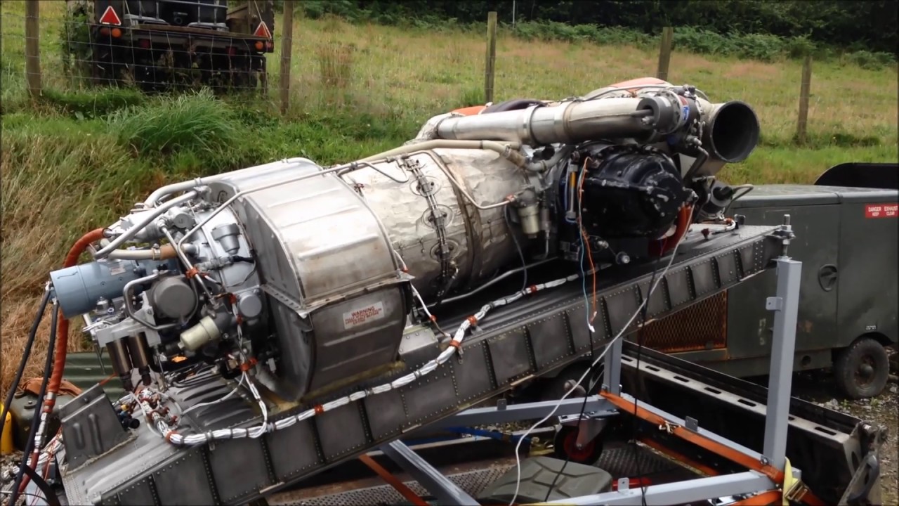 L1011 Tristar APU Gas Turbine First Test Run in Captivity UK