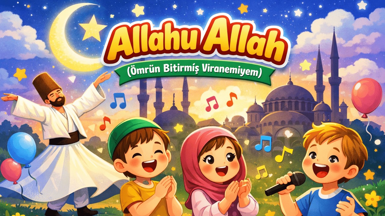 Allahu Allah 🌙✨ | &Ccedil;ocuk İlahisi | &Ccedil;ocuk Korosu