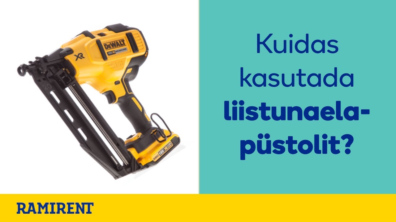Akutoitel liistunaelap&uuml;stoli Dewalt DCN660 kasutamine