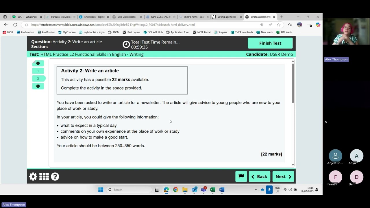 Article writing  - full lesson