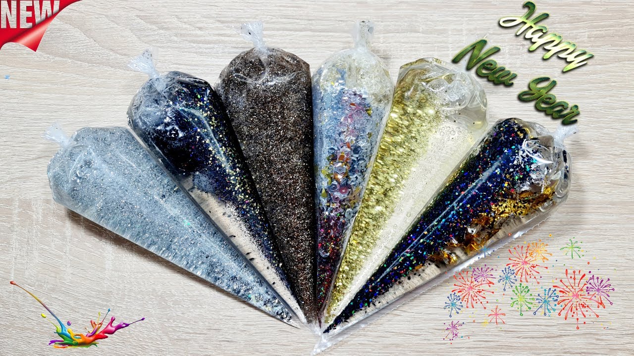 Tedy Tells...How to Make Happy New Year Slime with Piping Bags | Slime Story | 378