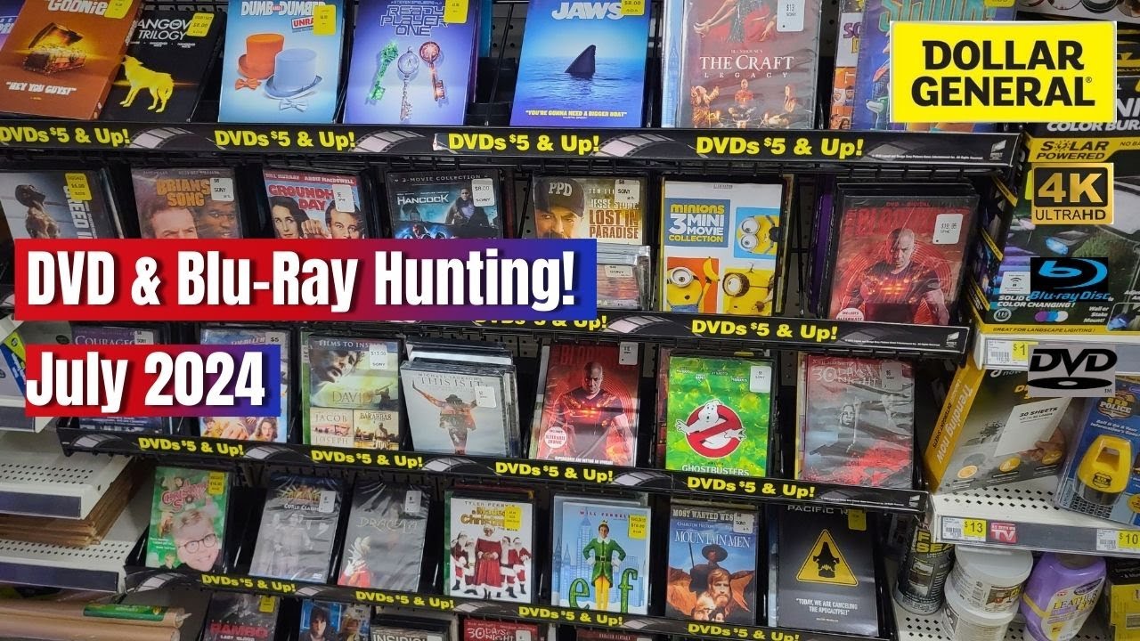 DVD & Blu-Ray Hunting at Dollar General! (4th of July 2024)