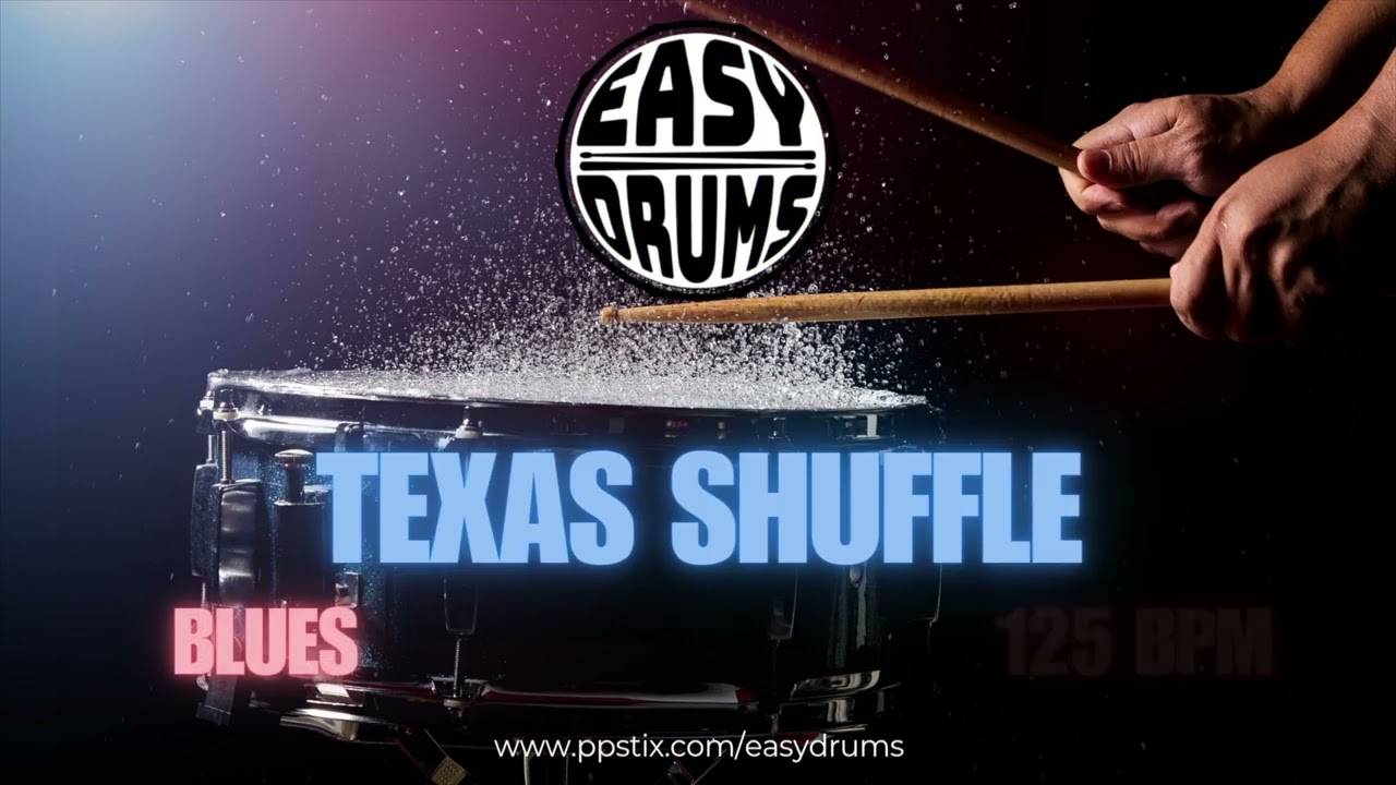 Texas Shuffle – Fast Blues Shuffle Drumless Backing Track (125 BPM Drum Play-Along)
