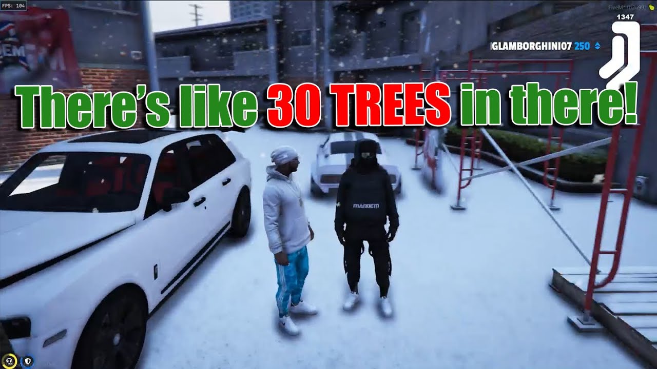 Jay Pranks Matt and the Mandem with Christmas Trees! | NoPixel Mandem RP