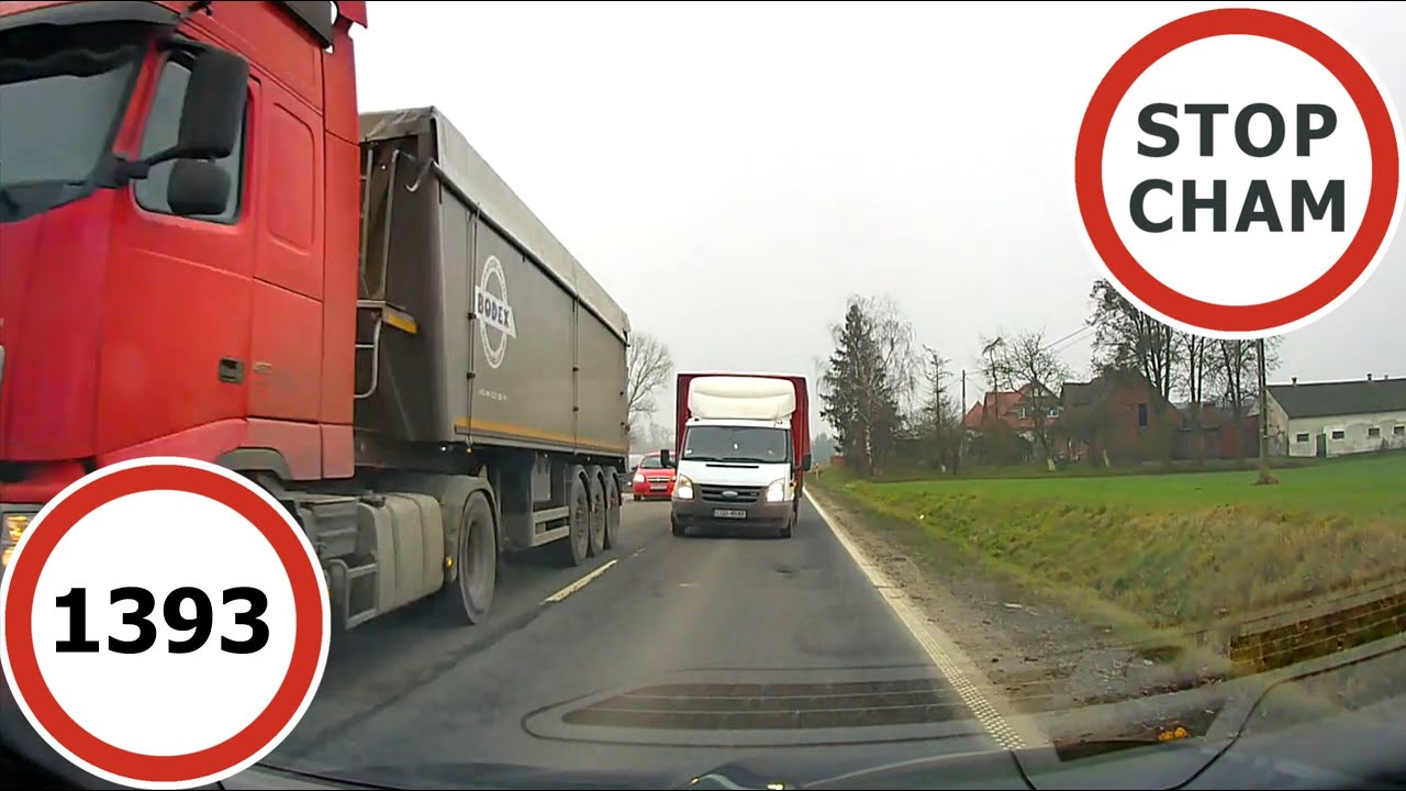 Stop Cham #1393 - Niebezpieczne i chamskie sytuacje na drogach