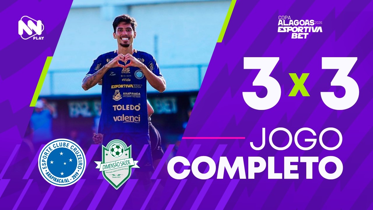 AO VIVO E COM IMAGENS | CRUZEIRO-AL X DIMENSÃO SAÚDE - 10/03/26 | COPA ALAGOAS 2026 | #LIVE