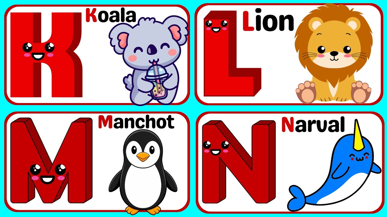 Les animaux en fran&ccedil;ais pour enfants | Apprendre le fran&ccedil;ais | French vocabulary | Alphabet en image