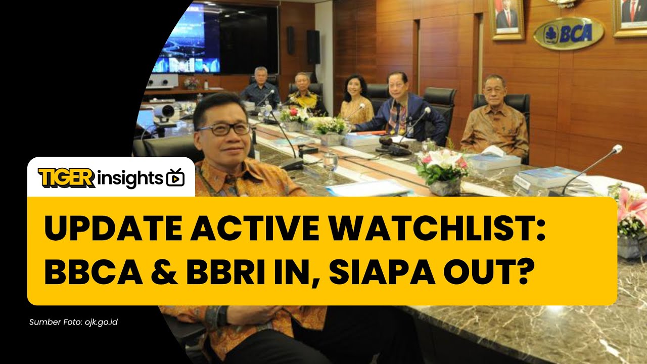 Update Active Watchlist IN: BBCA & BBRI, OUT: ANTM & TINS, jadi Minggu Terburuk usai Trading Halt?