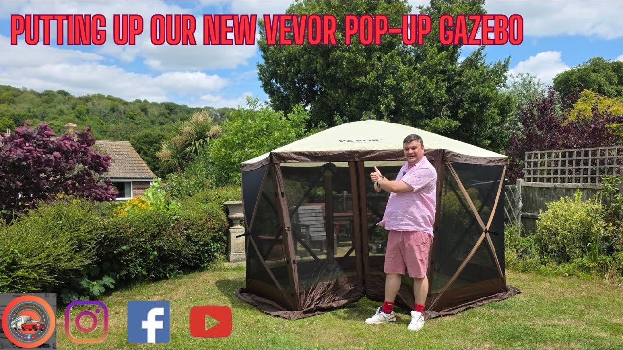 Putting up our new Vevor Pop-Up Gazebo