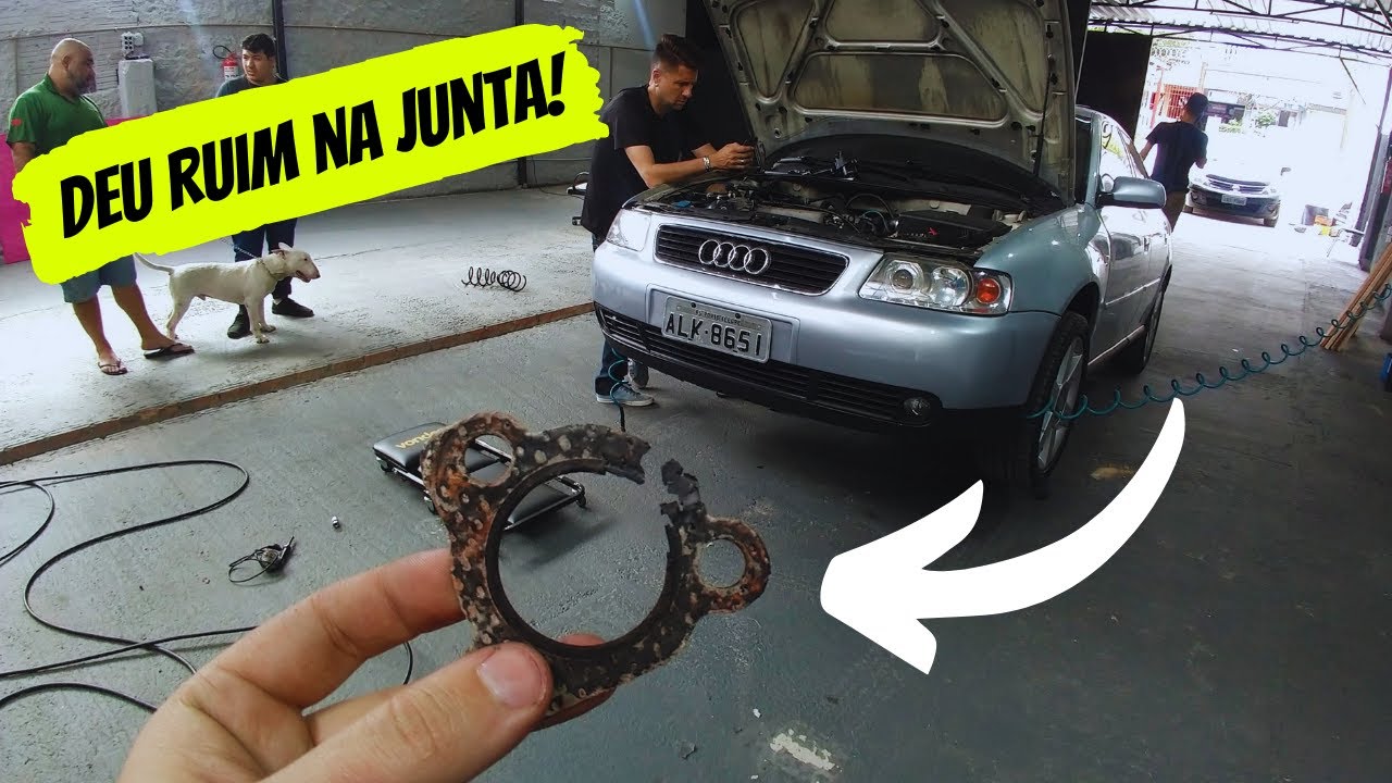 QUEIMOU A JUNTA DA TURBINA DO AUDI A3 1.8T PRATA!!!