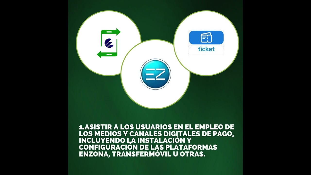 Estaciones de Autoservicios Digitales, instalaci&oacute;n de Ticket, ENZONA y Transfermovil.