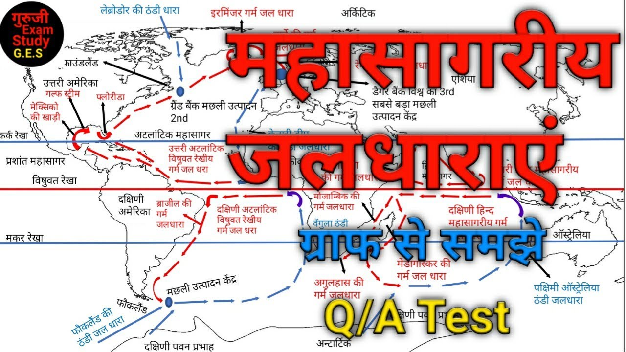 UPSSSC PET Ocean currents|| महासागरीय जलधाराएँ || By Khan sir