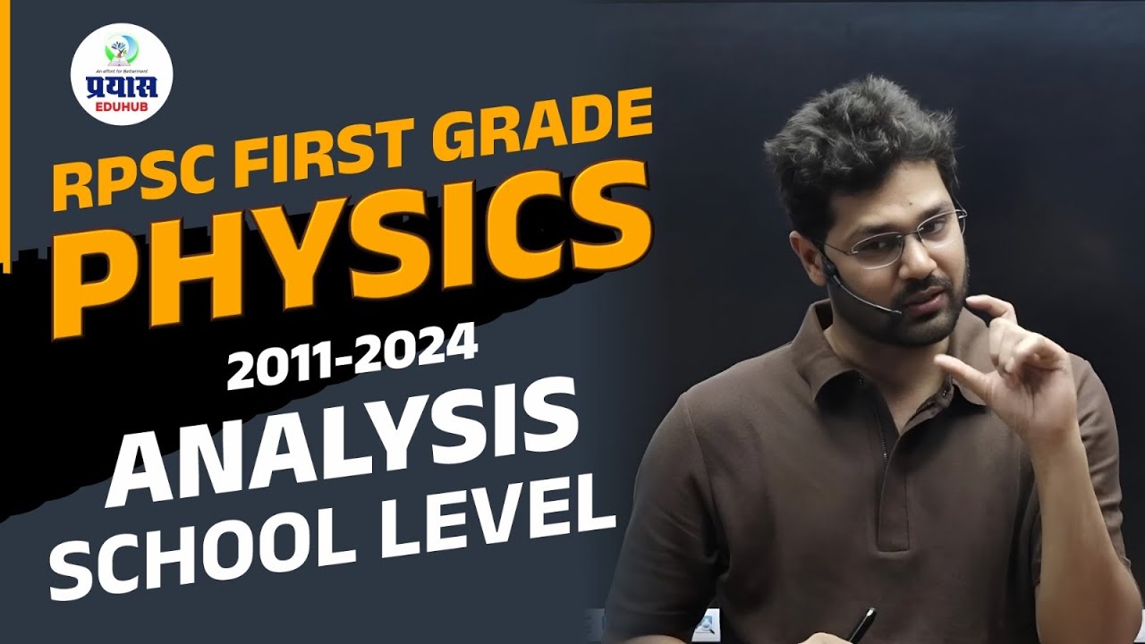 School Level : 2011-2024 Analysis | RPSC 1st Grade Physics 