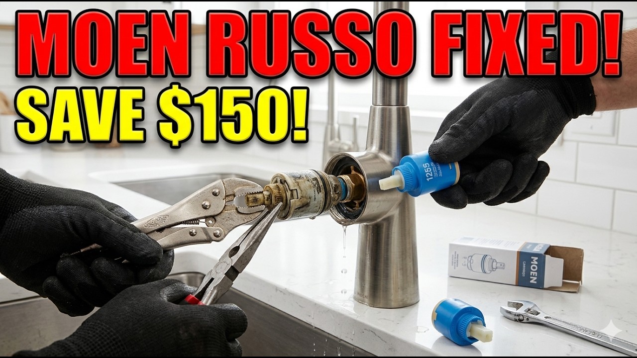 Easy Tutorial to Fix Moen Russo Kitchen Faucet 1255 Cartridge Leak!
