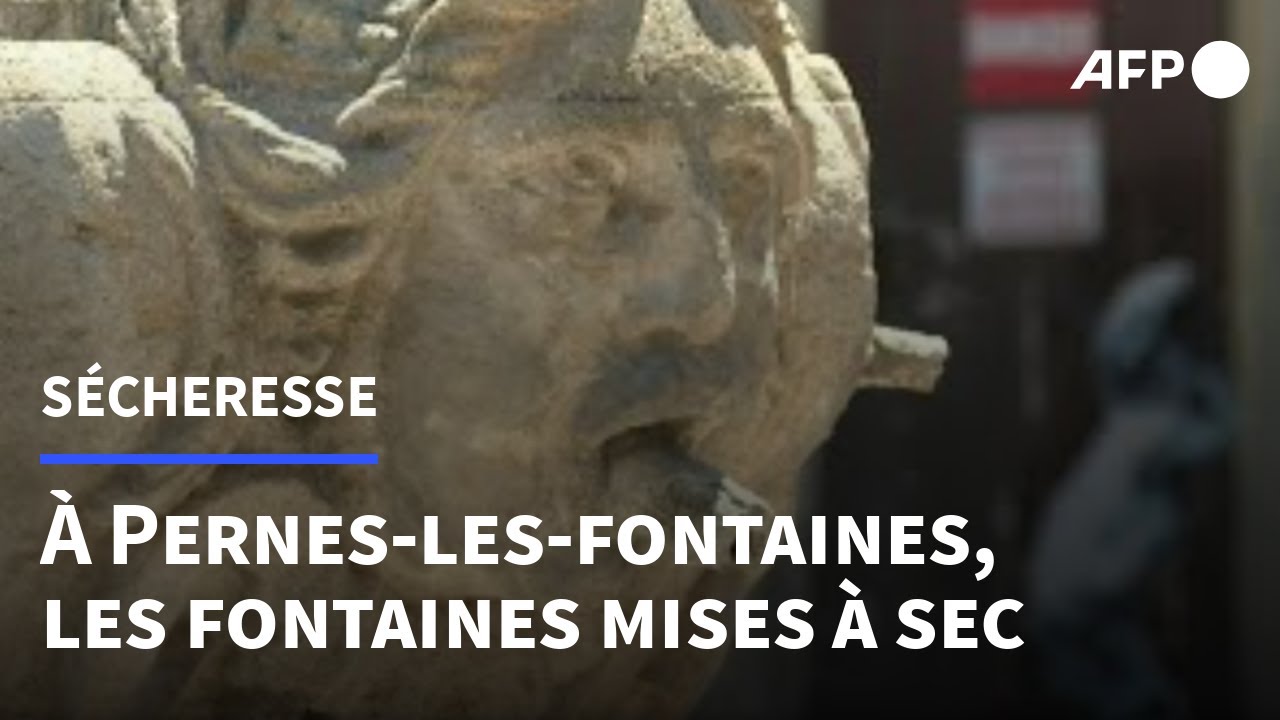Sécheresse: les fontaines publiques de Pernes-les-fontaines mises à sec | AFP