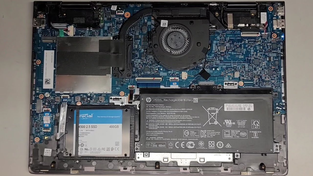 HP Envy x360m Convertible 15m-bq121dx 15m Disassembly RAM SSD Hard Drive Upgrade Battery Repair