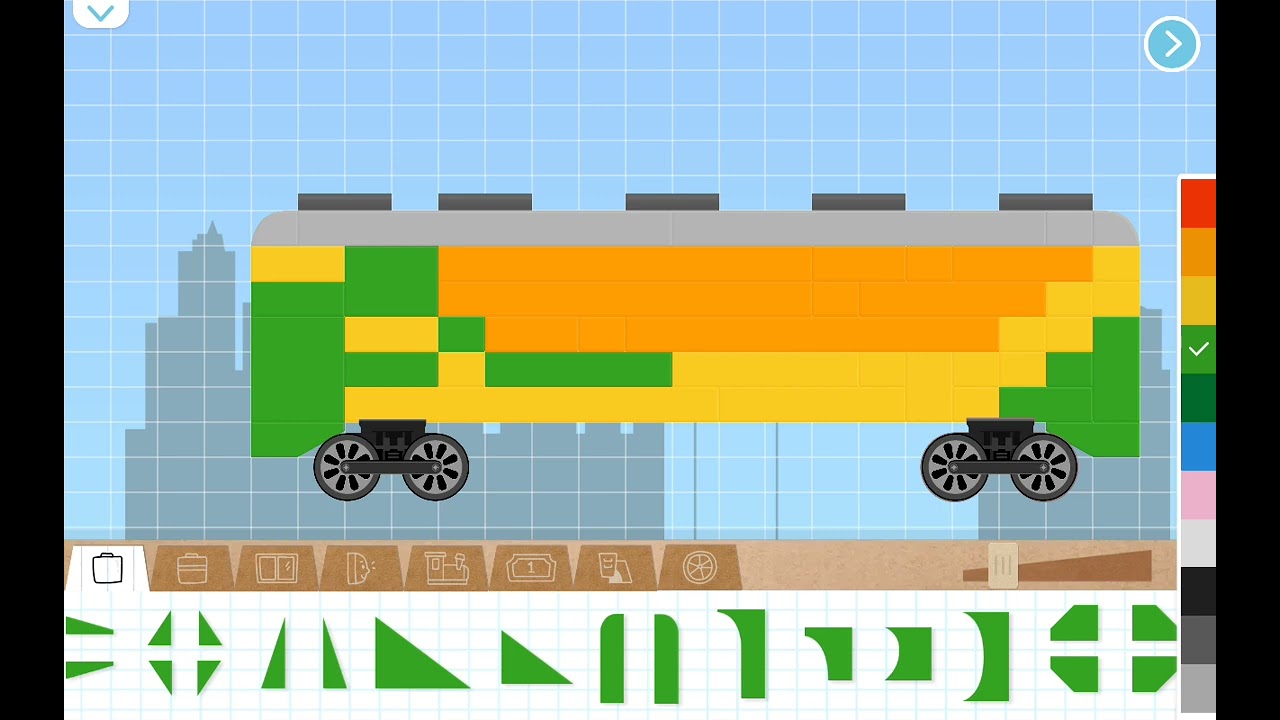 Cara bikin gerbong kereta NUTRISARI di labo brick train