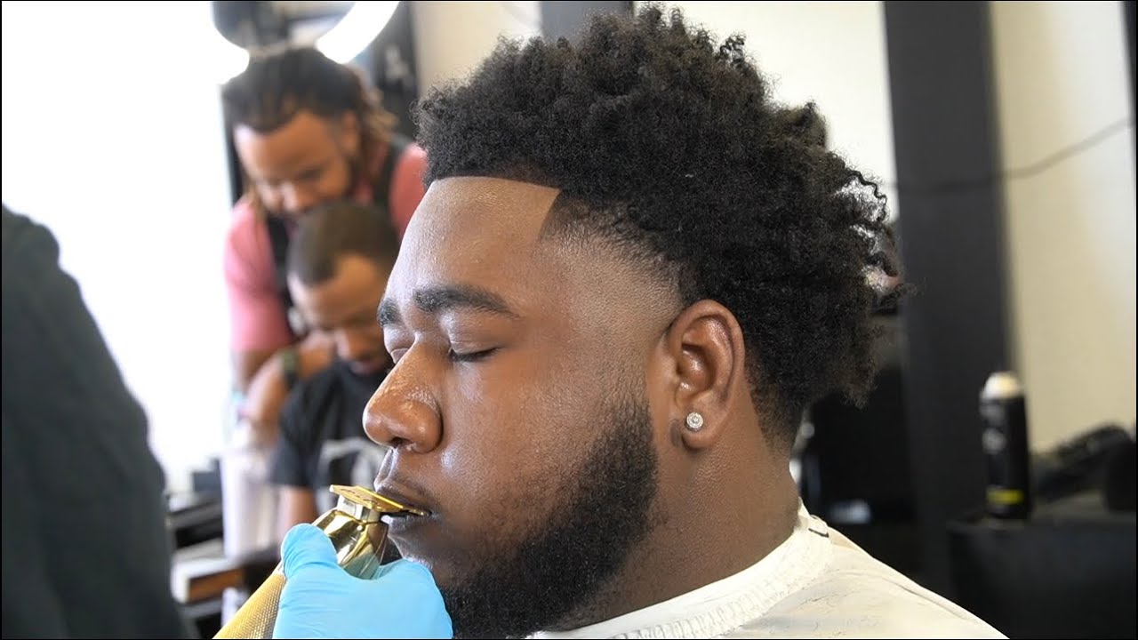 High Taper With Curly Top Barber Tutorial! Clipper Over Comb Technique!