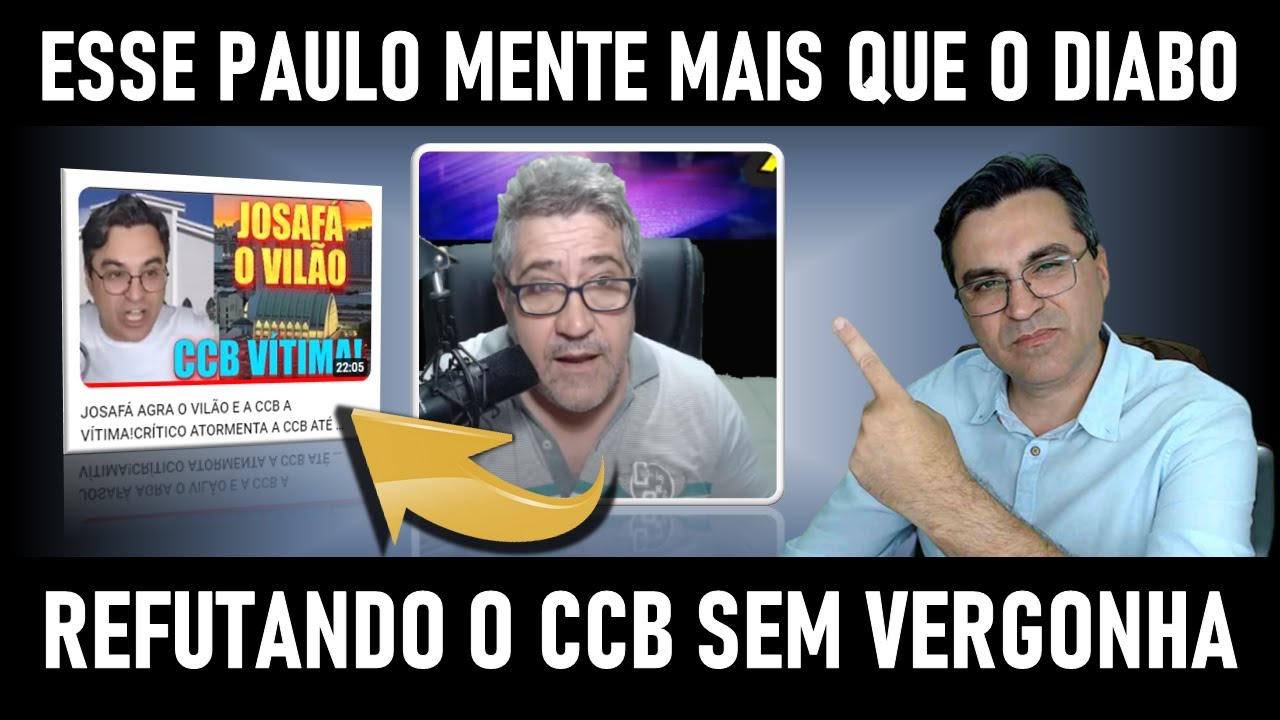 A PROVA: Paulo do canal CCB sem Vergonha Mente mais que o Diabo Véio