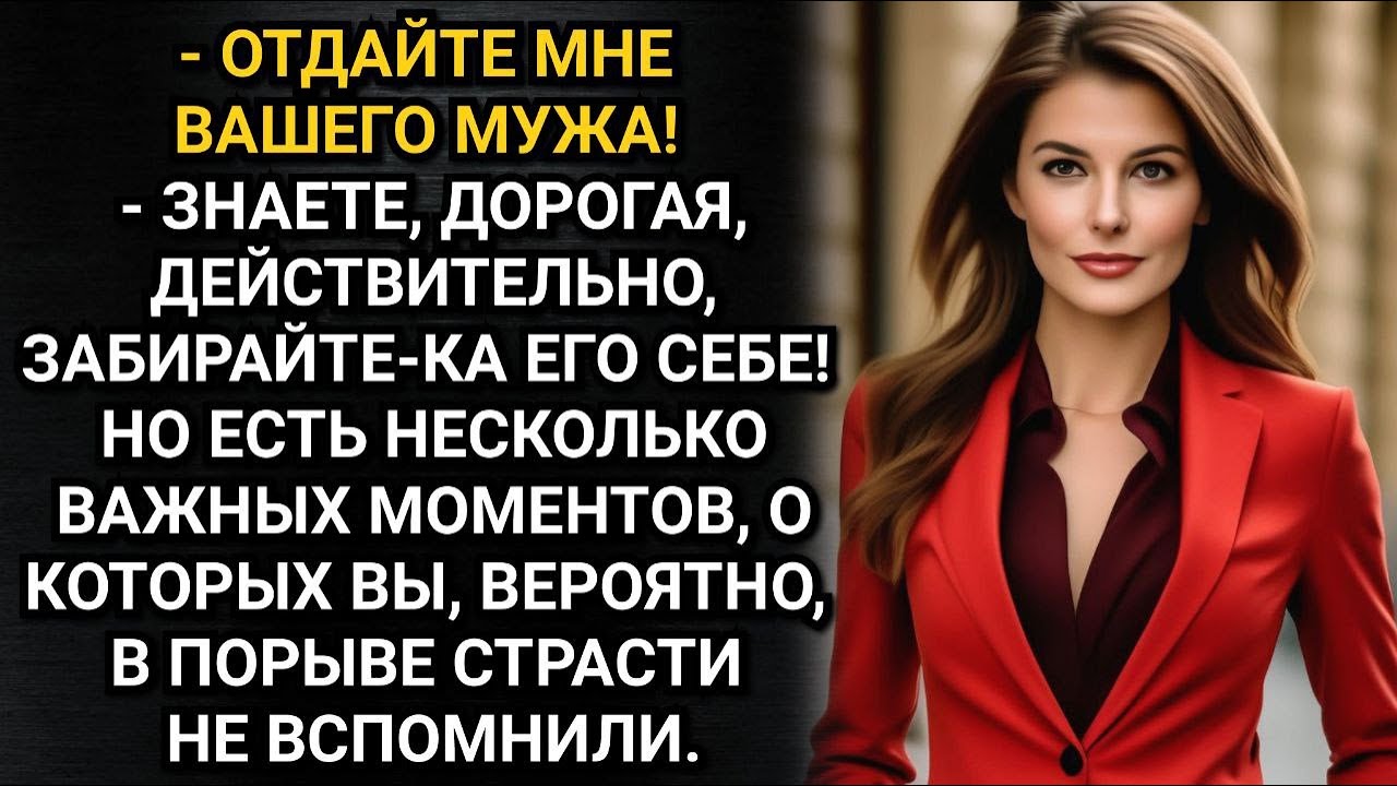Отдайте мне своего мужа, сказала незнакомка в ресторане. Да забирайте! Спокойно ответила Елена