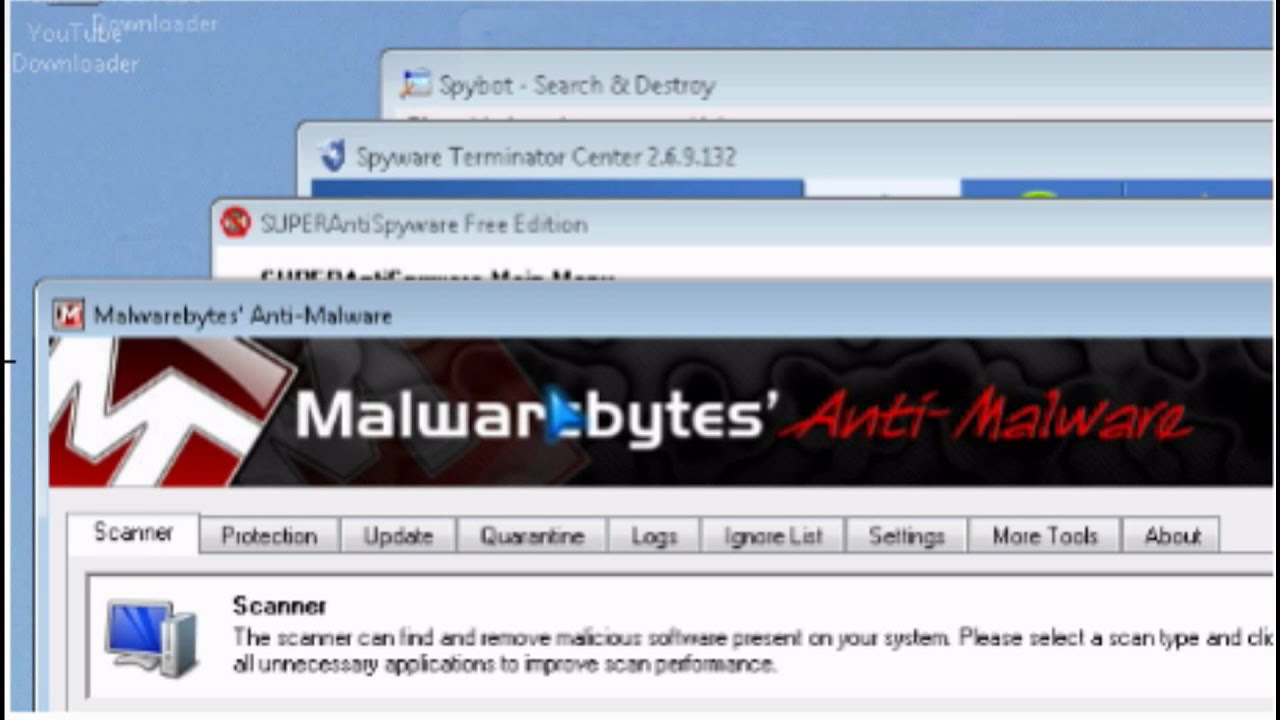 Malwarebytes против SuperAntiSpyware против SpywareTerminator против Spybot Бесплатные функции защиты от шпионского ПО