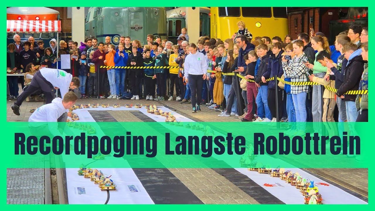 Recordpoging langste robottrein 2024  - Spoorwegmuseum