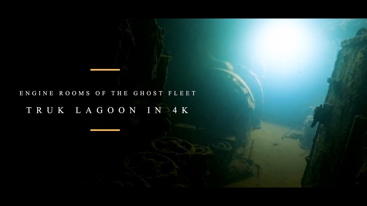 Diving Truk Lagoon - The Engine Rooms in 4K