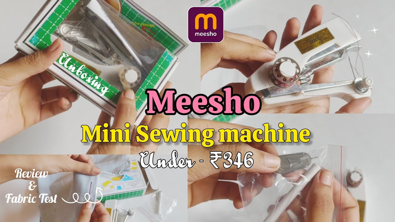 Meesho - Mini sewing machine quick review 🧵✨
