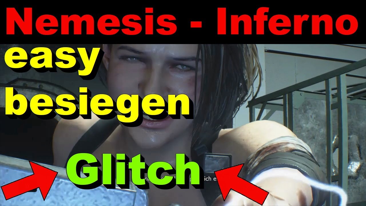 Resident Evil 3 Final Nemesis Inferno easy besiegen - Glitch - Boss Fight Tipps und Tricks deutsch