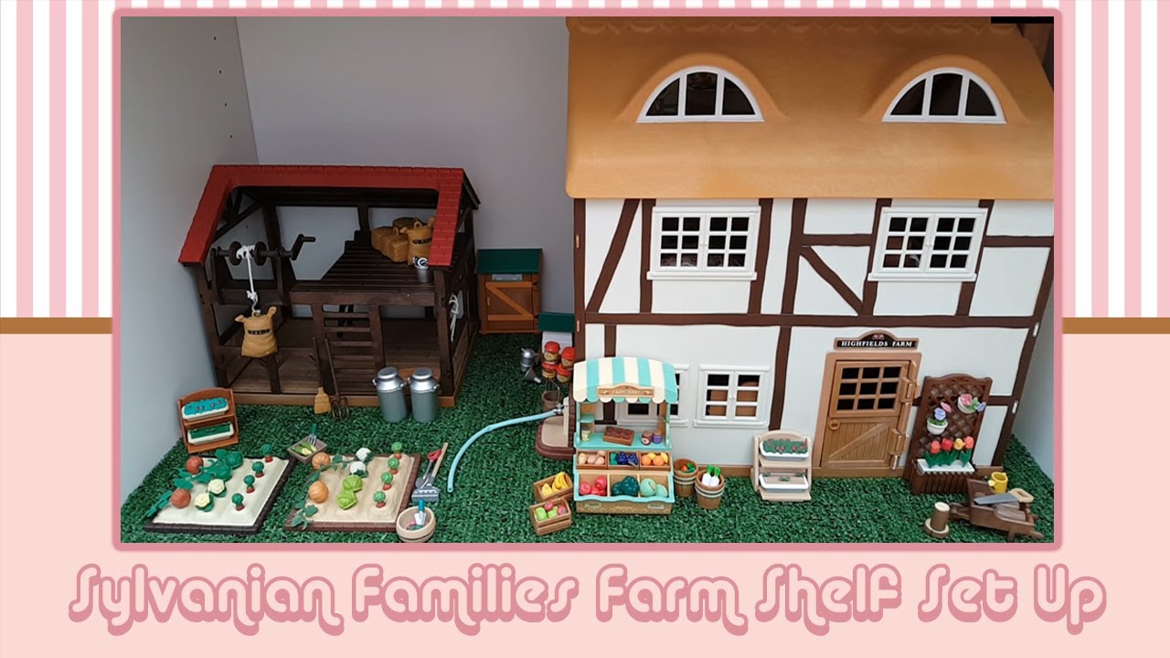 Setting up my Sylvanian Families Farm Scene Shelf!