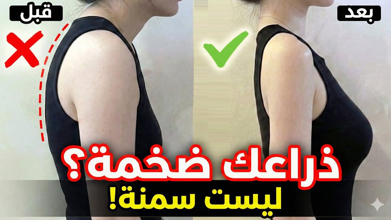 هل ذراعك تبدو ضخمة؟ ليست دهون! ❌ السبب وقفتك (حل في 10 دقائق)
