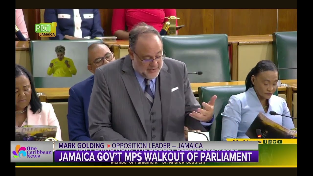 Drama Unfolds in Jamaica's Parliament with Walkout