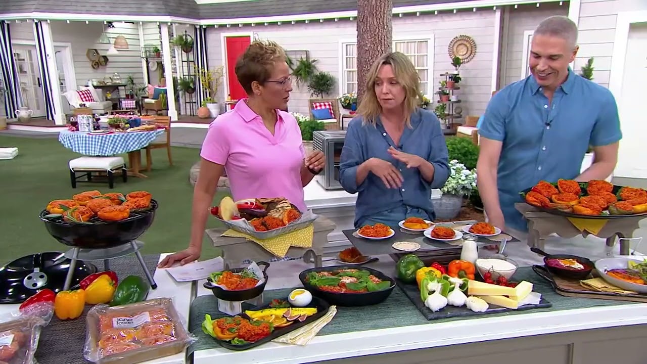 Jane Foodie (12) 5-oz Grilled Risotto Stuffed Bell Peppers on QVC