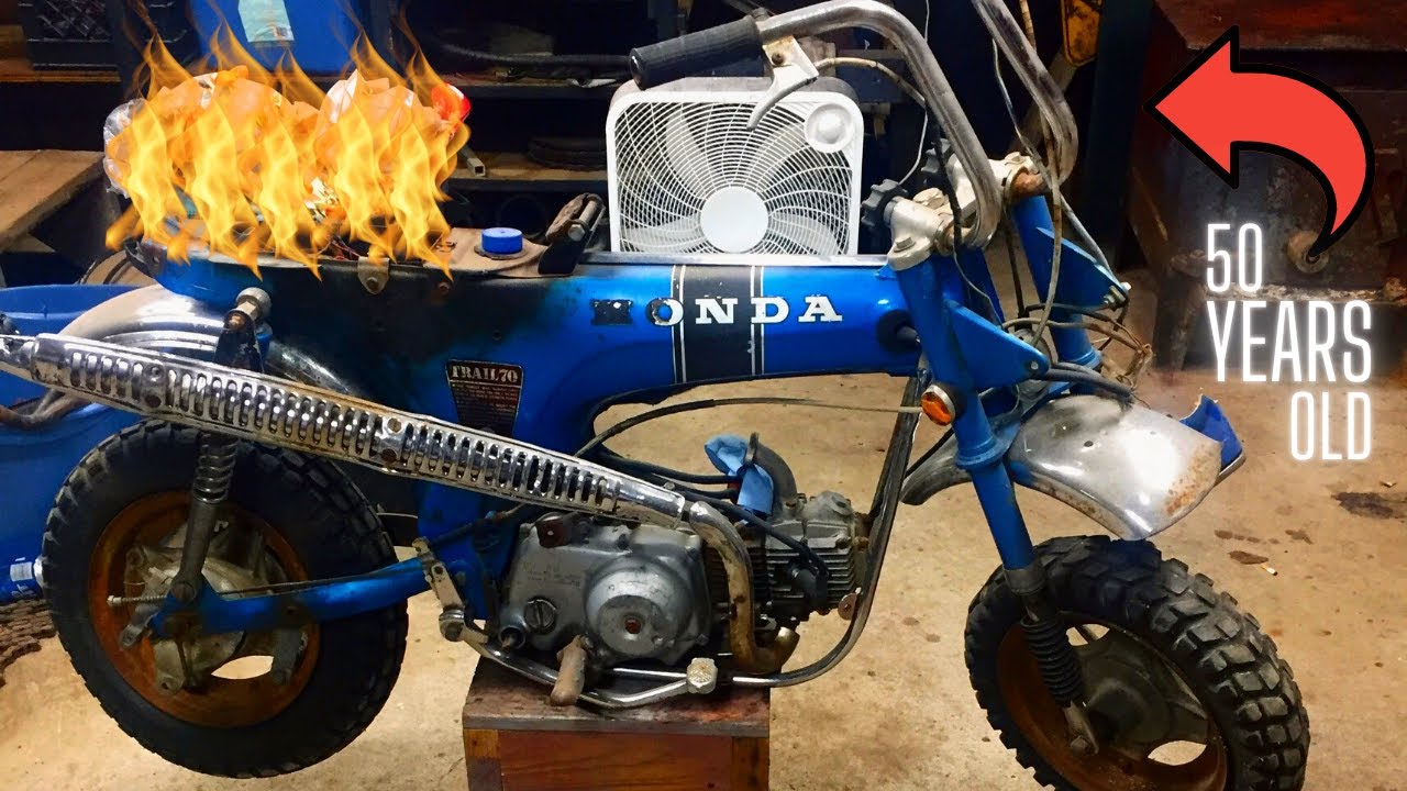 Full restoration abandoned old motorcycle in fire TIMELAPSE