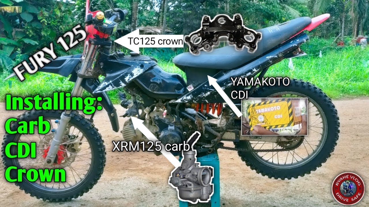 Installing Carb, Cdi, Crown | Kawasaki Fury 125 | Trail Bike | Byahe Vlog