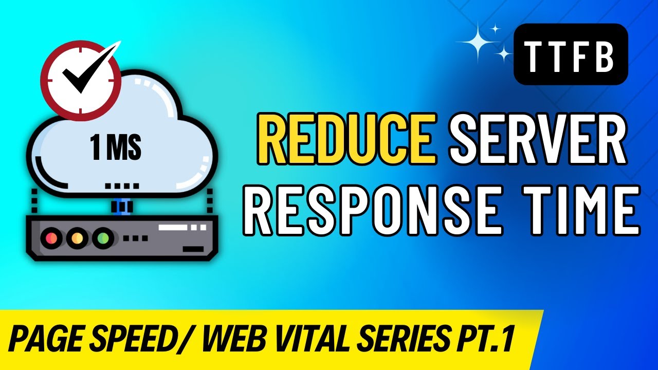 How to Solve Reduce initial Server Response time (TTFB) // PageSpeed insights /  Web Vital Pt1