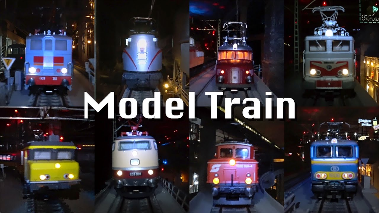 【鉄道模型・走行シーン】世界のユニークなデザインの列車8選｜メルクリンHOゲージ｜8 uniquely designed trains from the world｜Model Train｜4K