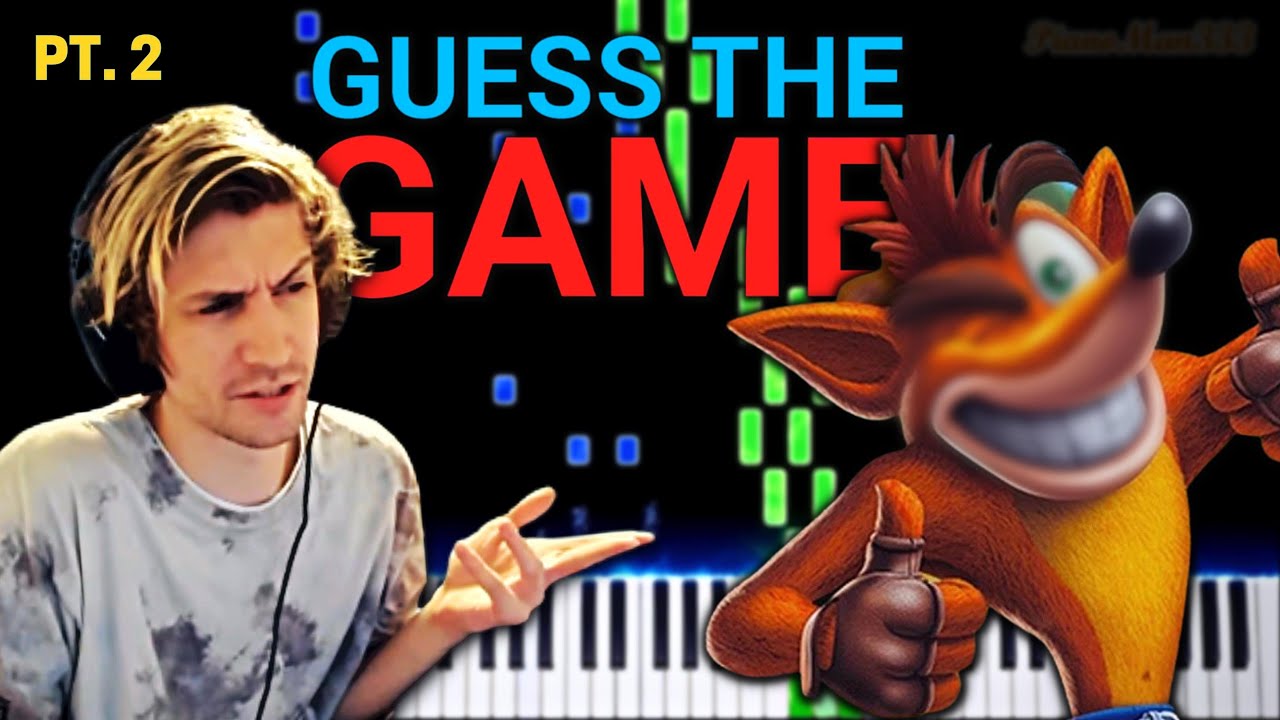 xQc Guessed the Game Name By its SONG (PIANO QUIZ) Part - 2