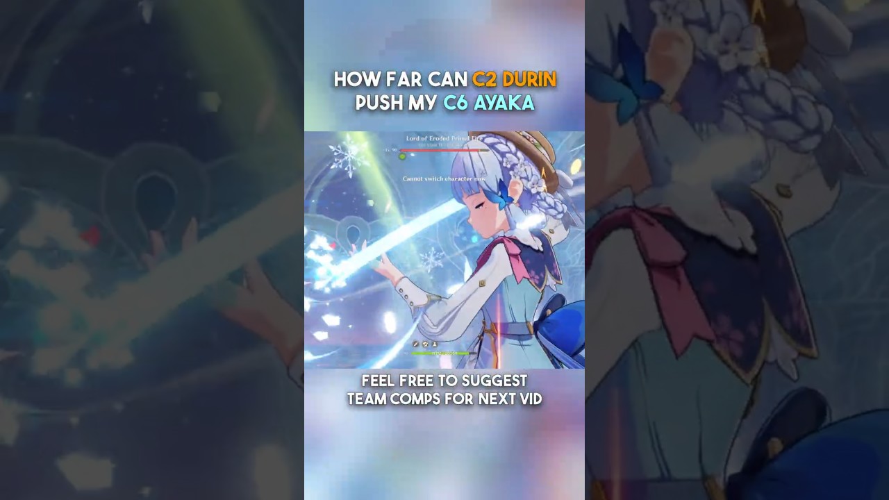 C2 Durin + C6 Ayaka Melt Vs Natlan Boss