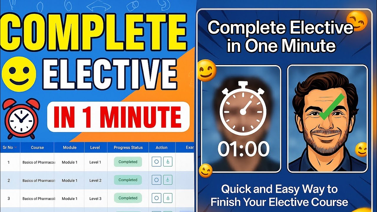 Complete Elective in Just 1 Minute fastest Trick for All Medical Students!”😱💥| 100% Working for All”
