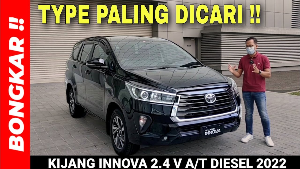 Bongkar !! Toyota New Kijang Innova 2.4 V AT Diesel 2022 || Review Exterior & Interior