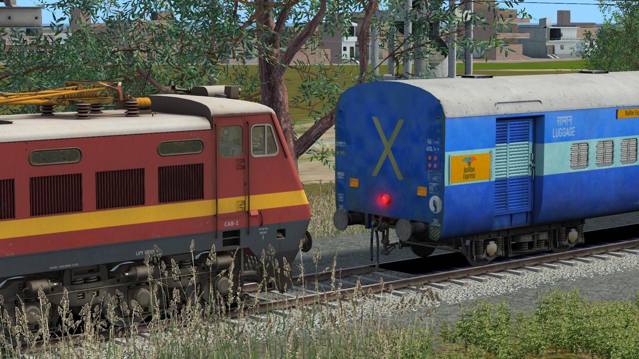 Wap-4 Shunting Icf Blue Coach | indian railways | train mods install | train videos shunting 