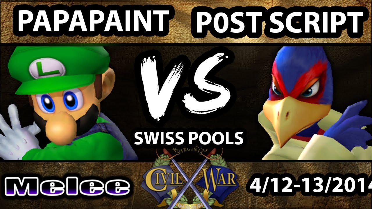 Civil War VI - P0st Script (Falco) Vs. Papapaint (Luigi) - Pools