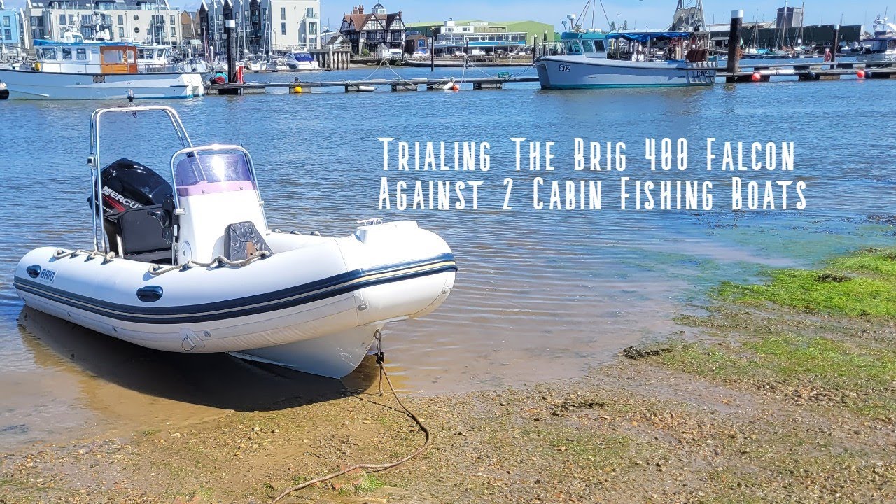 Trialing A  NEW Brig Falcon 400 30hp EFI Mercury, With 2 Cabin Fishing Boats