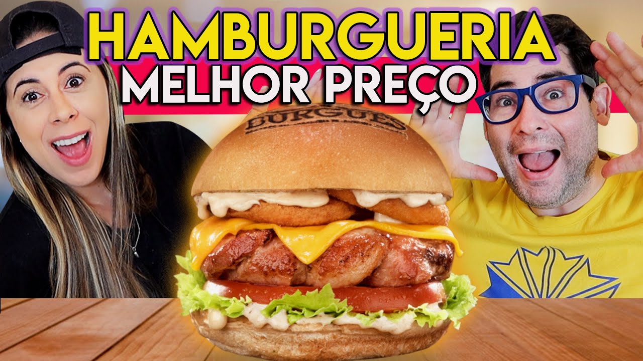 Hambúrguer Delicioso Com o Melhor Preço 🍔 O Burguês